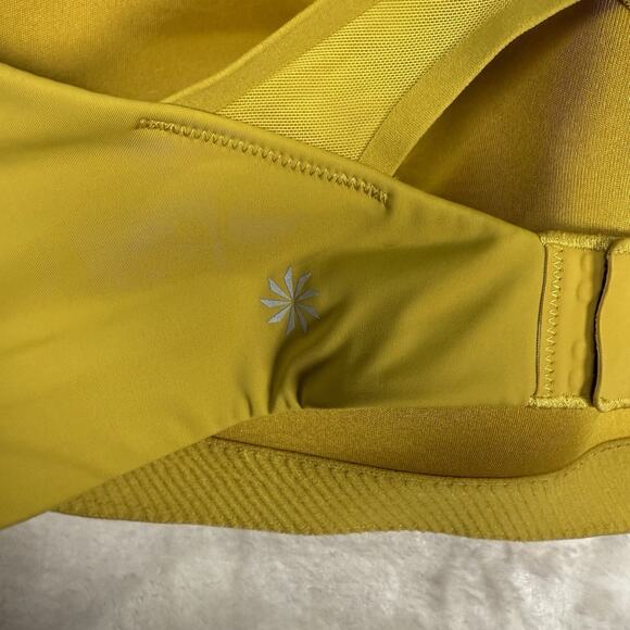 Athleta Advance High Impact Sports Bra Oxidized Yellow Women's Size 34DD - Picture 4 of 5